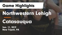 Northwestern Lehigh  vs Catasauqua  Game Highlights - Jan. 11, 2019