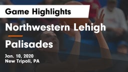 Northwestern Lehigh  vs Palisades  Game Highlights - Jan. 10, 2020