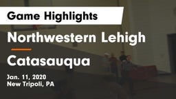 Northwestern Lehigh  vs Catasauqua  Game Highlights - Jan. 11, 2020