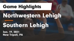 Northwestern Lehigh  vs Southern Lehigh  Game Highlights - Jan. 19, 2021
