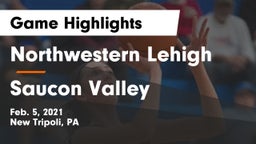 Northwestern Lehigh  vs Saucon Valley  Game Highlights - Feb. 5, 2021