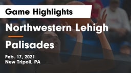 Northwestern Lehigh  vs Palisades  Game Highlights - Feb. 17, 2021