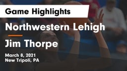 Northwestern Lehigh  vs Jim Thorpe  Game Highlights - March 8, 2021
