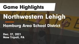 Northwestern Lehigh  vs Hamburg Area School District Game Highlights - Dec. 27, 2021