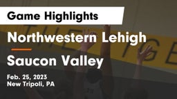 Northwestern Lehigh  vs Saucon Valley  Game Highlights - Feb. 25, 2023
