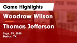 Woodrow Wilson  vs Thomas Jefferson  Game Highlights - Sept. 25, 2020