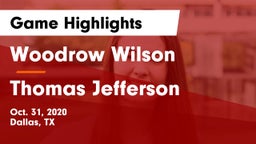 Woodrow Wilson  vs Thomas Jefferson  Game Highlights - Oct. 31, 2020
