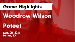 Woodrow Wilson  vs Poteet  Game Highlights - Aug. 20, 2021