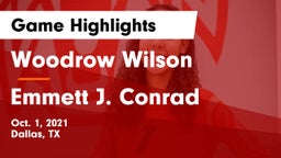 Woodrow Wilson  vs Emmett J. Conrad  Game Highlights - Oct. 1, 2021