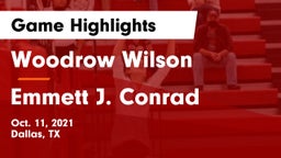 Woodrow Wilson  vs Emmett J. Conrad  Game Highlights - Oct. 11, 2021