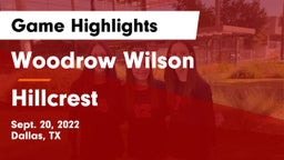 Woodrow Wilson  vs Hillcrest  Game Highlights - Sept. 20, 2022