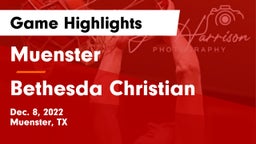 Muenster  vs Bethesda Christian  Game Highlights - Dec. 8, 2022