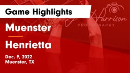 Muenster  vs Henrietta  Game Highlights - Dec. 9, 2022