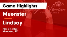 Muenster  vs Lindsay  Game Highlights - Jan. 31, 2023