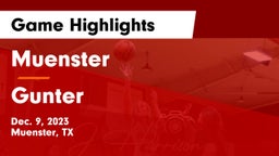 Muenster  vs Gunter  Game Highlights - Dec. 9, 2023
