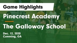 Pinecrest Academy  vs The Galloway School Game Highlights - Dec. 12, 2020