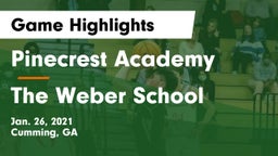 Pinecrest Academy  vs The Weber School Game Highlights - Jan. 26, 2021