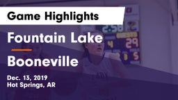 Fountain Lake  vs Booneville  Game Highlights - Dec. 13, 2019