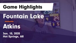 Fountain Lake  vs Atkins  Game Highlights - Jan. 10, 2020