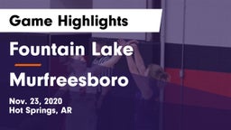 Fountain Lake  vs Murfreesboro  Game Highlights - Nov. 23, 2020
