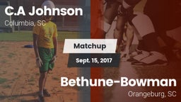 Matchup: C.A Johnson High vs. Bethune-Bowman  2017