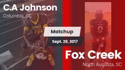 Matchup: C.A Johnson High vs. Fox Creek  2017