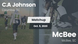 Matchup: C.A Johnson High vs. McBee  2020