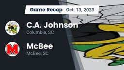 Recap: C.A. Johnson  vs. McBee  2023