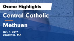 Central Catholic  vs Methuen  Game Highlights - Oct. 1, 2019