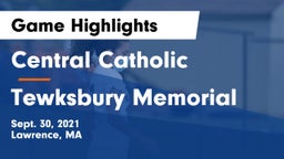 Central Catholic  vs Tewksbury Memorial Game Highlights - Sept. 30, 2021