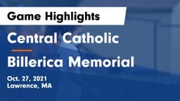 Central Catholic  vs Billerica Memorial  Game Highlights - Oct. 27, 2021