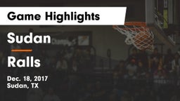 Sudan  vs Ralls  Game Highlights - Dec. 18, 2017