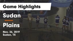 Sudan  vs Plains  Game Highlights - Nov. 26, 2019