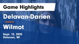 Delavan-Darien  vs Wilmot  Game Highlights - Sept. 15, 2020