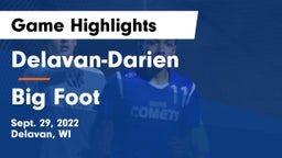 Delavan-Darien  vs Big Foot  Game Highlights - Sept. 29, 2022