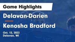 Delavan-Darien  vs Kenosha Bradford Game Highlights - Oct. 13, 2022