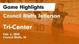 Council Bluffs Jefferson  vs Tri-Center  Game Highlights - Feb. 6, 2020