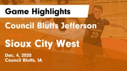 Council Bluffs Jefferson  vs Sioux City West   Game Highlights - Dec. 4, 2020