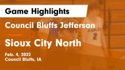 Council Bluffs Jefferson  vs Sioux City North  Game Highlights - Feb. 4, 2022