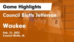 Council Bluffs Jefferson  vs Waukee  Game Highlights - Feb. 21, 2022