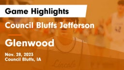 Council Bluffs Jefferson  vs Glenwood  Game Highlights - Nov. 28, 2023