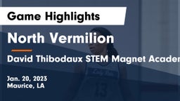North Vermilion  vs David Thibodaux STEM  Magnet Academy Game Highlights - Jan. 20, 2023