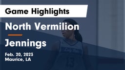 North Vermilion  vs Jennings  Game Highlights - Feb. 20, 2023