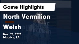 North Vermilion  vs Welsh  Game Highlights - Nov. 28, 2023