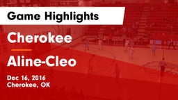 Cherokee  vs Aline-Cleo Game Highlights - Dec 16, 2016