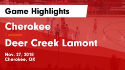 Cherokee  vs Deer Creek Lamont  Game Highlights - Nov. 27, 2018