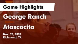 George Ranch  vs Atascocita  Game Highlights - Nov. 20, 2020