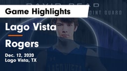 Lago Vista  vs Rogers  Game Highlights - Dec. 12, 2020