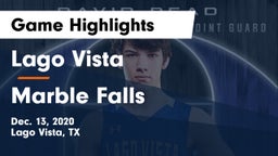 Lago Vista  vs Marble Falls  Game Highlights - Dec. 13, 2020