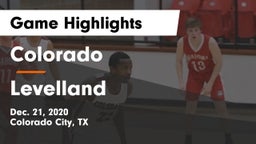 Colorado  vs Levelland  Game Highlights - Dec. 21, 2020